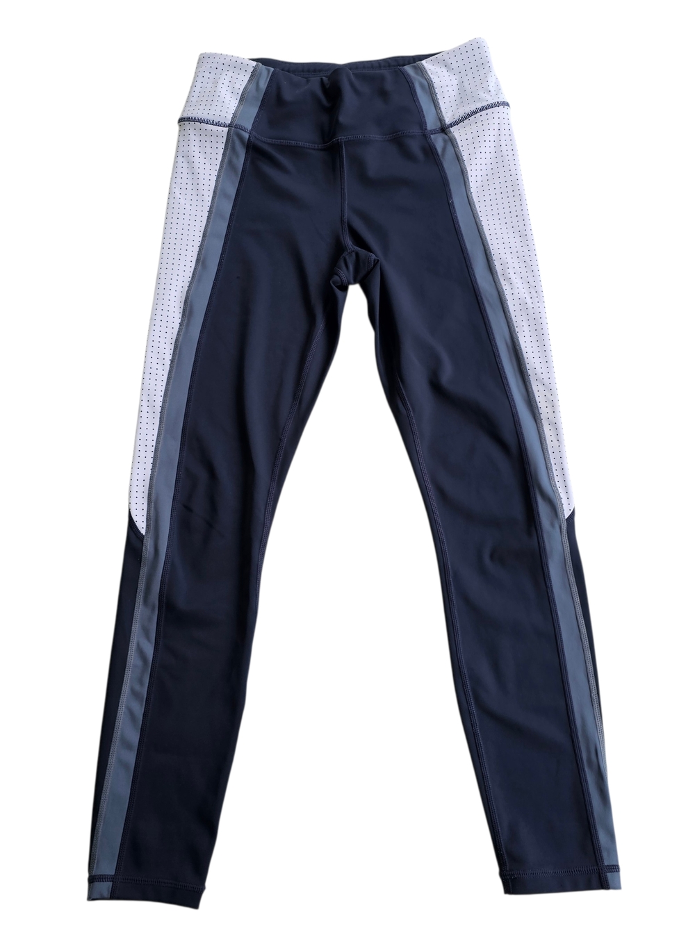 Athleta Navy Gray Leggings Size S